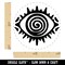 Hypnotic Eye Swirl Pattern Trance Illusion Perception Self-Inking Rubber Stamp